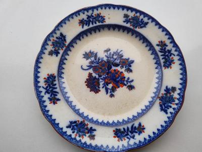 STARÝ TALÍŘ - malovaný talíř - značeno - CHINESE  -  viz foto