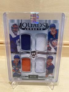 The cup quads jersey NY islanders /25 Varlamov, Pageau, Barzal, Nelson