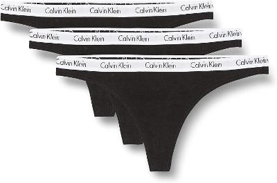 Calvin Klein - dámske nohavičky tangá - set 3 kusov/ veľkosť XL