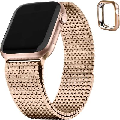 Apple Watch - řemínek z nerezové oceli - 38mm/40mm/41mm růžové zlato