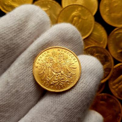 Rakúska 10 Koruna 1911 BZ, František Jozef I., zlatá minca