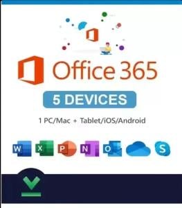 Microsoft OFFICE 365 + 1TB pro jednotlivce až 5 zařízení 