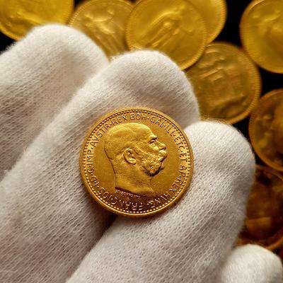 Rakúska 10 Koruna 1911 BZ, František Jozef I., zlatá minca