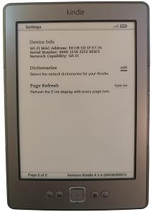Amazon Kindle 4 - 6", 2 GB, reklama