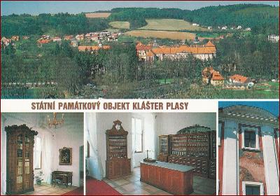 Plasy * klášter, interiér, části města, okénková * Plzeň sever * B829