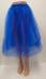 Dámska modrá tylová sukňa spodnička, M, L, XL, - Dámske oblečenie