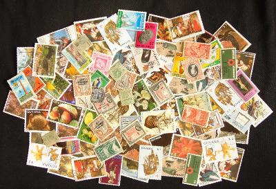 Sbírka známek Guyana, i staré!