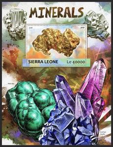 Sierra Leone 2017 Minerály Mi# Block 1175 Kat 11€ R228