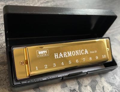 Harmonika 10 otvorů, plast
