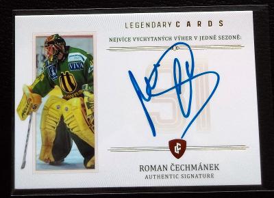 Roman Čechmánek Signature Autograph Legendary Cards HC Vsetín /13