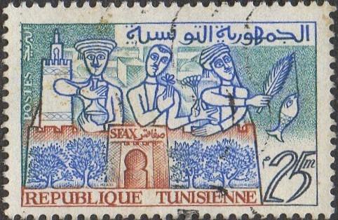 Tunis 1959 Mi: TN 530 Séria: Život v Tunisku - Filatelia