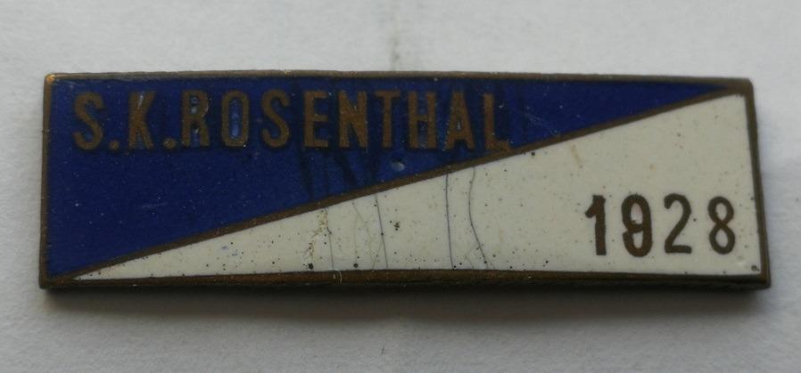 Šport - SK Rosenthal 1928 - Odznaky, nášivky a medaily