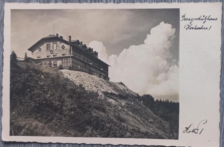 Šerák - Hochschar - Jeseníky - pekné real photo - 1932 - Pohľadnice miestopis