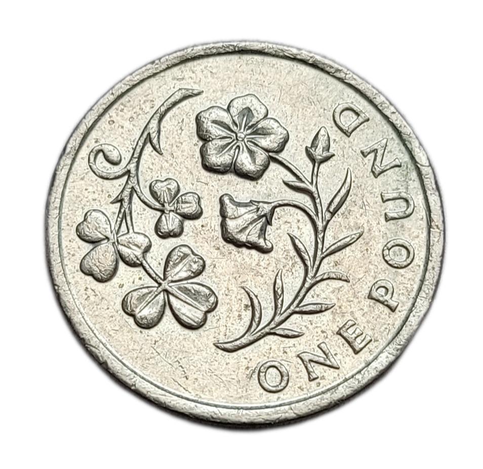 ✅Veľká Británia 1 libra 2014 - Kráľovná Alžbeta II (1982 - 2022) - Numizmatika