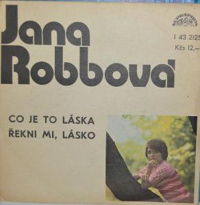 SP (SINGL): JANA ROBBOVÁ - CO JE TO LÁSKA / ŘEKNI MI LÁSKO; STEREO ´77