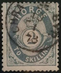 Známka Norsko, 2 skilling, Mi.17b#  [4699]