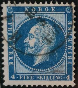Známka Norsko, 4 skilling, Mi.4#  [4667]