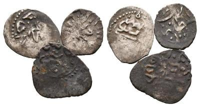 Islámské starověké stříbrné mince.Lot 3ks