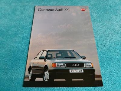 Prospekt Audi 100 (1990), 16 stran, německy