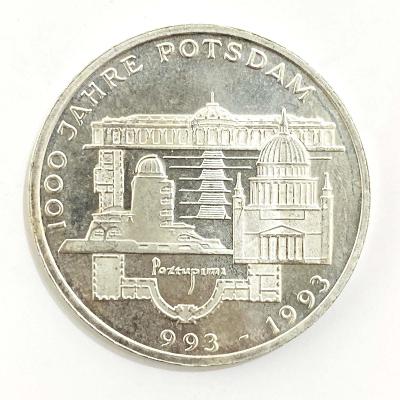 Stříbrná 10 Marka – 1000 Jahre Potsdam, 1993 F Německo
