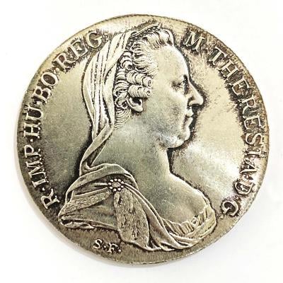 Stříbrný Levantský tolar – Marie Terezie, 1780 SF novoražba