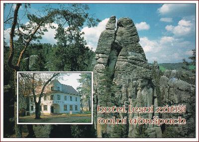 Dolní Adršpach * Hotel Lesní zátiší, skály, okénková * Náchod * B909