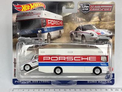 Porsche 959 (1986) + Euro Hauler - Hot Wheels Team Transport #61