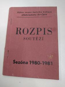 ROZPIS SOUTĚŽÍ 1981