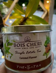 Bois Cheri luxusní plechovka černý čaj s karamelem, Mauricius