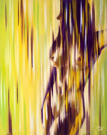 Jačmienok - AKT - obraz na plátne - olej - lakované - 40x50cm n6723 - Starožitnosti a umenie
