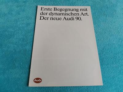Prospekt Audi 90 (1984), 8 stran, německy