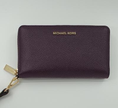 Peněženka MICHAEL KORS Mercer Large Leather Smartphone fialová