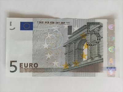5 euro, vzor 2002, Nemecko, séria X, P014G1, Veľmi dobrý stav