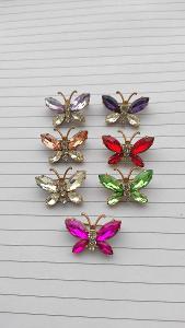 brože motýlci bižuterie Jablonec 1 kus 100 kč