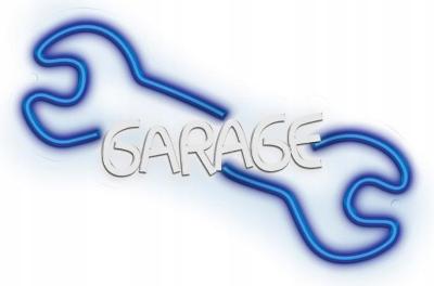 Dekorativní neonový nápis GARAGE