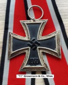 ! Vzácnejší EK2 "11" - Grossmann & Co., Eisernes Kreuz, Železný kríž !