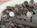 Konvolut krásnych kopaných prebytkov: striebro, mince, pracka, gombíky - Zberateľstvo