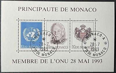 Monako 1993 - ražená, původní lep