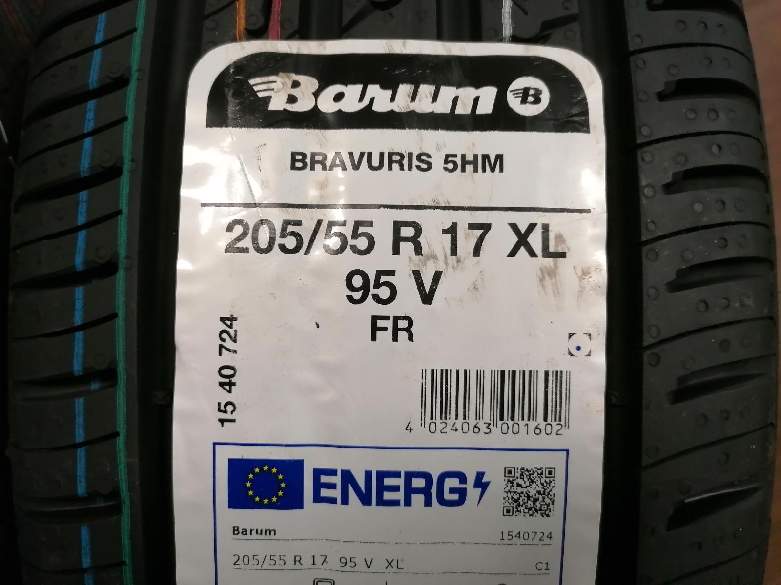 Nový letní orig. set Škoda Kamiq 205/55 R17 Barum Bravuris 5 - Kola a disky pro osobní vozidla