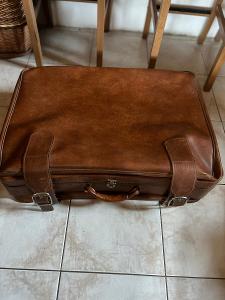 Starý Kožený kufr velký