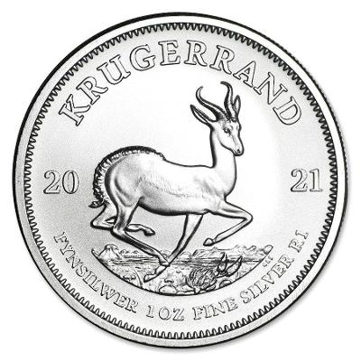 Strieborné mince Krugerrand 1 oz 2021 - 48ks