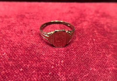 Starý double pánský prsten