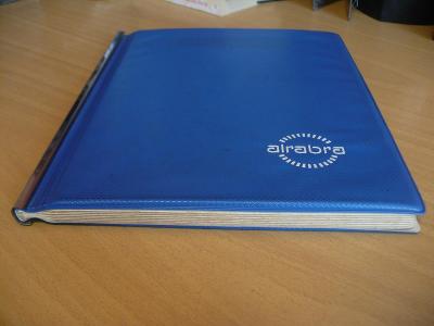 Pérový zásobník na známky, A4, 16 stran, modrý ALRABRA