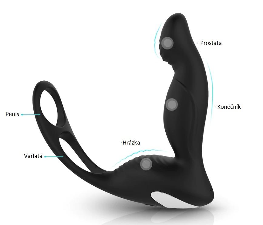 Análny vibrátor - stimulátor prostaty - Erotické pomôcky a príslušenstvo