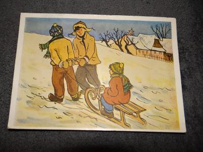 Stará pohlednice Vánoce