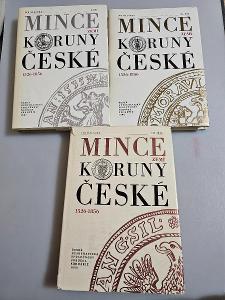 1987☆Mince zemí koruny České 1526-1856☆3díly☆kompletní vydání☆