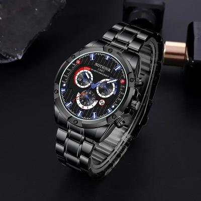 Elegantní sportovní hodinky pánské v černé barvě ! +  náramek 