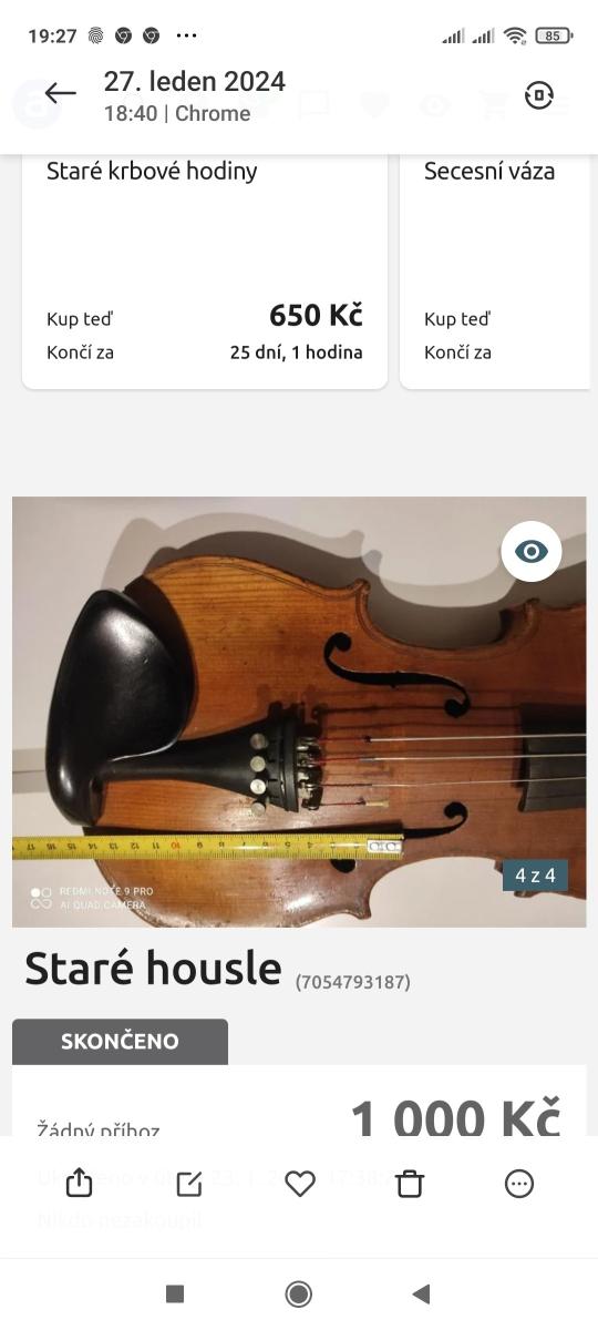 Staré husle - Hudobné nástroje