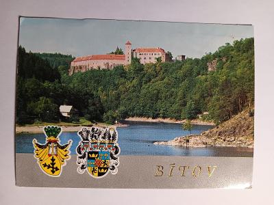 Hrad Bítov - erby - 1989 - pohlednice VF
