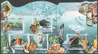 Šalamounovy ostrovy 2012 Sopky a minerály Mi# 1441-45 Kat 21€ R136C